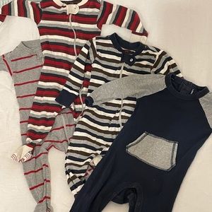 Burt’s Bees Baby footed pajamas - bundle